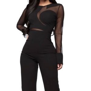 Fashion Nova Mesh Baby Jumpsuit